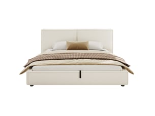 Lit coffre 180x200 cm WISHDOR coloris blanc