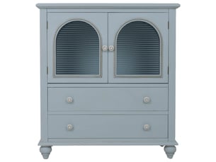 Buffet en bois bleu 80x38x88 cm h
