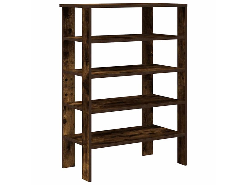  Meuble à chaussures, étagère à chaussures chêne fumé 61x32x87,5 cm bois d'ingénierie  - Conforama A