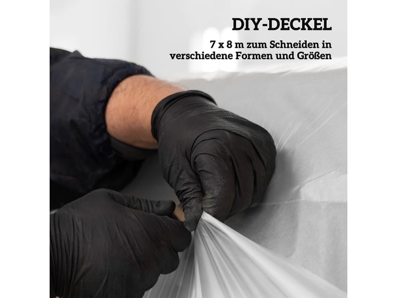  Film de serre imperméable - 7x8 m - protection uv - extra épais - résistant à la déchirure - transparent - imperméable 800x700x1cm - Conforama E