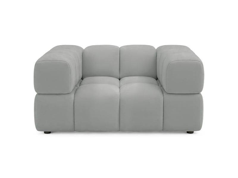  Selsey hollme - fauteuil coque - 150 cm - velours gris clair Hollme - Conforama D
