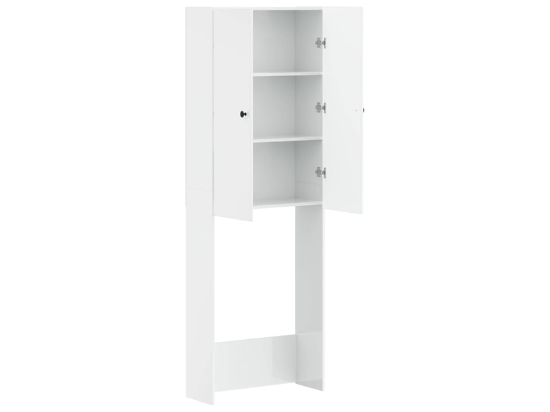 Armoire de toilette, meuble de toilette breda blanc brillant 66x25.5x190 cm - Conforama D