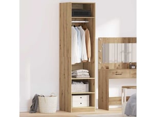 Armoire     <strong></strong> <strong></strong> coloris bois clair largeur 50 cm