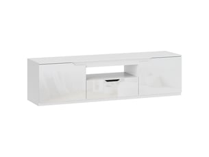 Meuble tv coloris blanc 160 cm <strong></strong> <strong></strong>