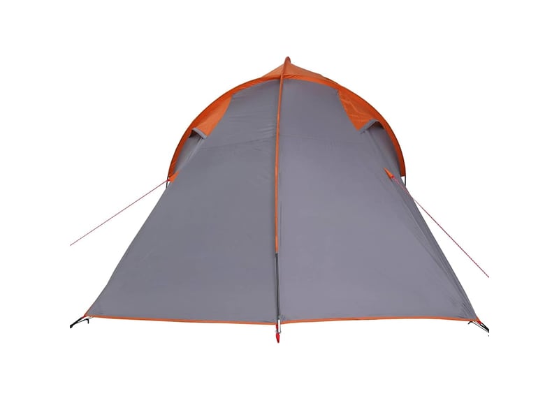  Tente tunnel, tente de camping 4 personne gris et orange taffetas imperméable  - Conforama E