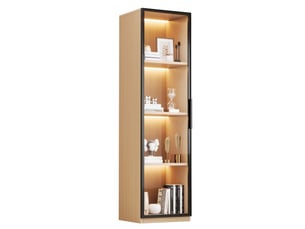 Meuble tv coloris bois clair 40 cm <strong>ELVMI</strong> <strong></strong>