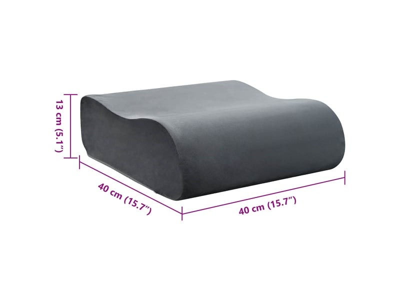 Coussin d'assise, coussin pour chaisecanapé uni gris 40 x 40 x 13 cm mousse pu cf51529 - Conforama E