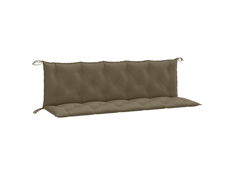  Lot de 2 coussins de banc de jardin, coussins d'assise taupe mélangé tissu cf58698  - Conforama A