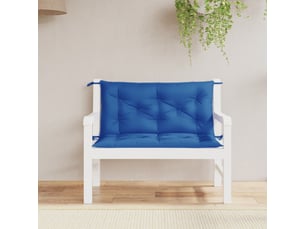 Lot de 2 coussins de banc de jardin, coussins d'assise bleu royal tissu oxford cf58649