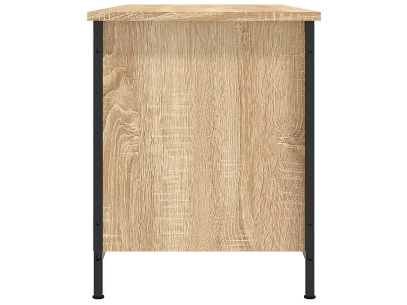  Meuble tv - banc tv - meuble de rangement chêne sonoma 100x40x50 cm bois d'ingénierie  - Conforama E