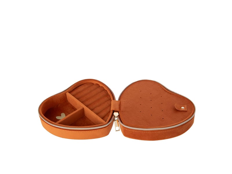  Boîte à bijoux cœur oto 15cm rouille  - Conforama C