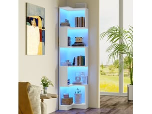 Bibliotheque coloris  blanc  <strong>OKWISH</strong> <strong></strong> - 63.5 cm x 175 cm
