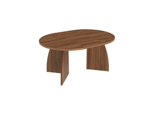 Table à manger 140180 x 100 cm extensible 4–8 personnes conception télescopique en deux parties style minimaliste plateau ovale coloris noyer