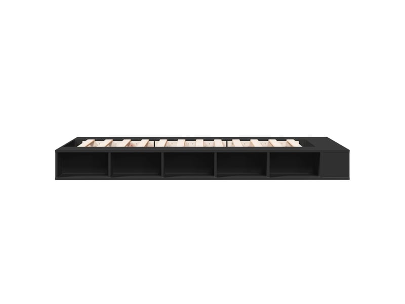 Lit simple- lit adulte -  cadre de lit sans matelas noir 100x200 cm  - Conforama D