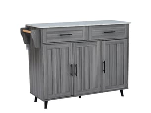 Buffet   2 tiroir(s)   - 129 cm coloris gris 