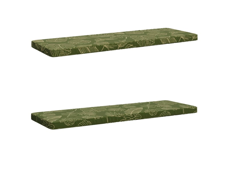 Lot de 2 coussins de banc, coussins d'assise vught 100 % polyester cf57705 - Conforama A