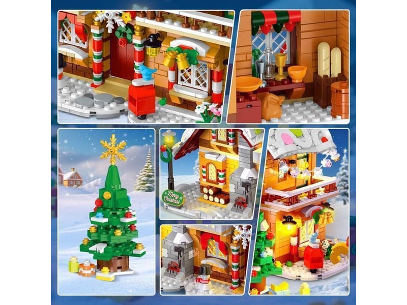  Maison de noël princesse led 1421 pièces 3 modèles  - Conforama D