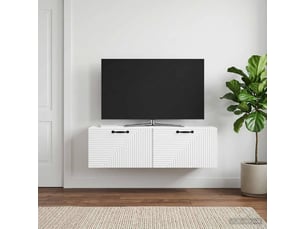 Meuble tv coloris blanc 98 cm <strong></strong>  <strong></strong>