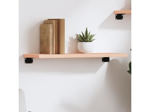 Étagère murale, étagère flottante suspendue 60x20x2 cm bois de chêne massif non traité