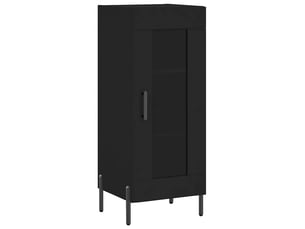 Buffet - bahut - meuble de rangement noir 34,5x34x90 cm bois d'ingénierie