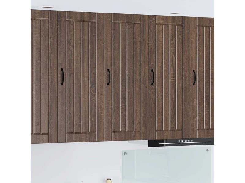  Meuble mural de cuisine, armoire de cuisine chêne brun 40x31x100cm shl891  - Conforama B