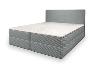 Lit avec rangement 160x200 cm <strong>MASSENO</strong> <strong></strong> coloris gris