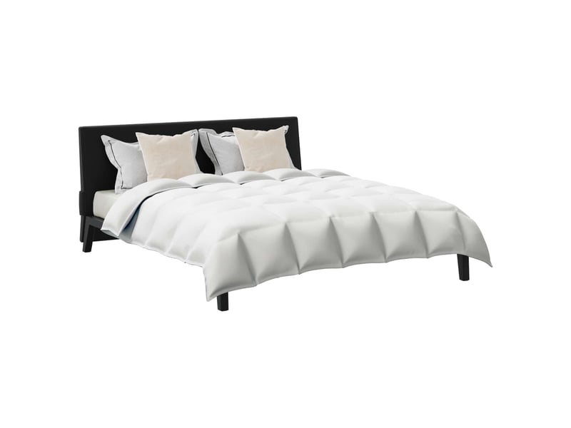  Ensemble de duvet avec oreiller 3 pièces - couette blanc plume de canard  - Conforama C