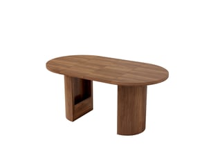 Table à manger extensible 90125160 x 90 cm, 4-8 personnes, noyer, mdf