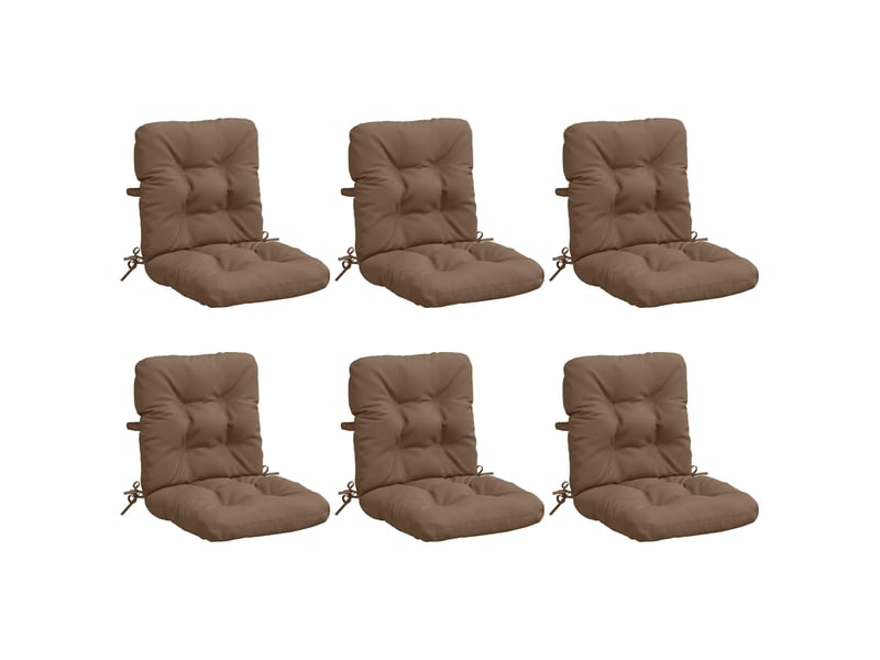 Lot de 6 coussins de chaise à dossier haut vianen cf59395  - Conforama A