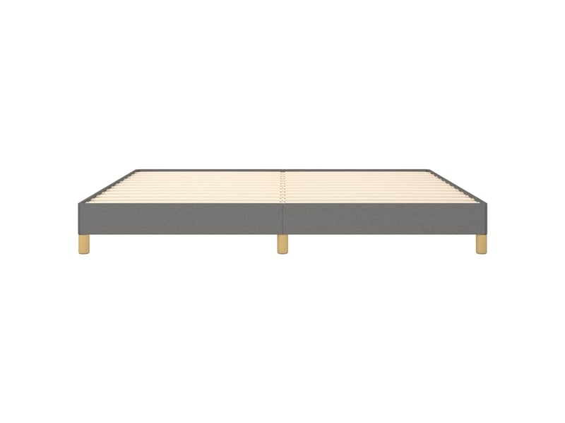  Lit double- lit adulte -  cadre de lit sans matelas gris foncé 200x200 cm tissu  - Conforama D