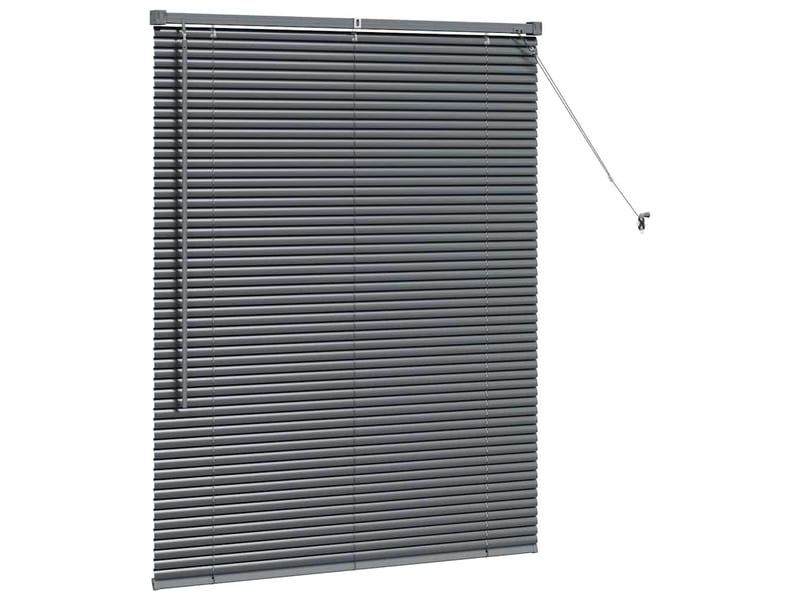  Store vénitien, store de fenêtre gris foncé 130 x 105 cm 25 mm aluminium cf47864  - Conforama E