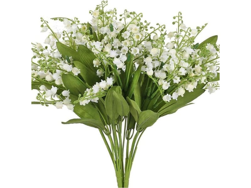 Lot de 3 fleurs artificielles blanches pour intérieur et extérieur (klb)-aquaforge - Conforama A
