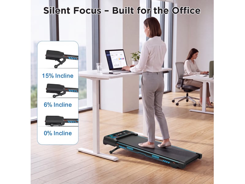  Tapis de course 1-8 kmh avec inclinaison automatique 15 % evryae  - Conforama C