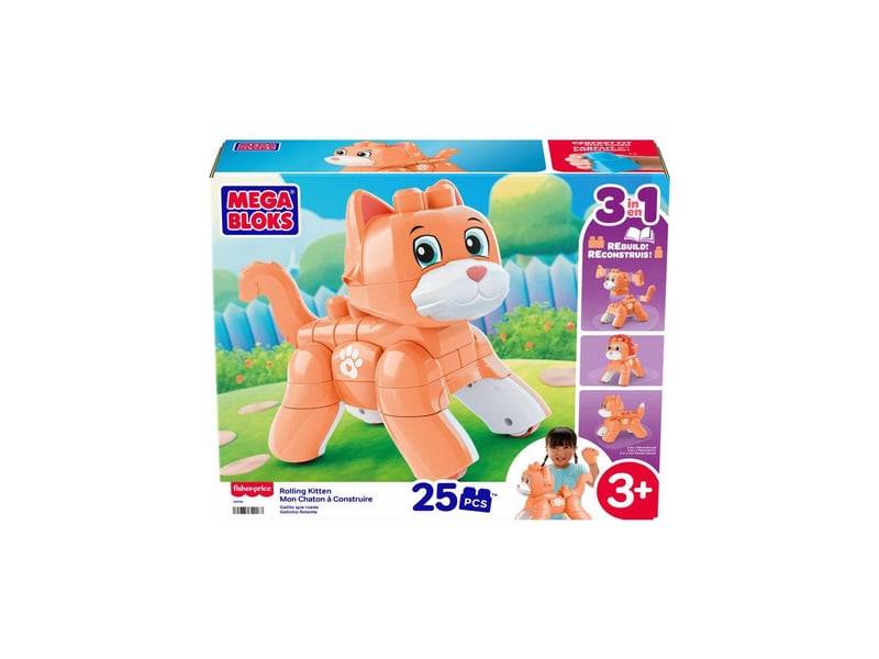  Jeu de construction 3 en 1 mon chaton avec roues 25 pieces MEG0194735379392 - Conforama B