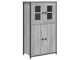Buffet haut - bahut - meuble de rangement sonoma gris 62x32x106,5 cm bois d'ingénierie