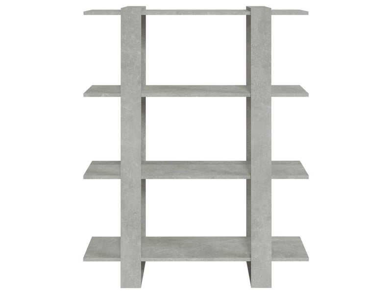  Bibliothèque, séparateur de pièce gris béton 100x30x123,5 cm  - Conforama C