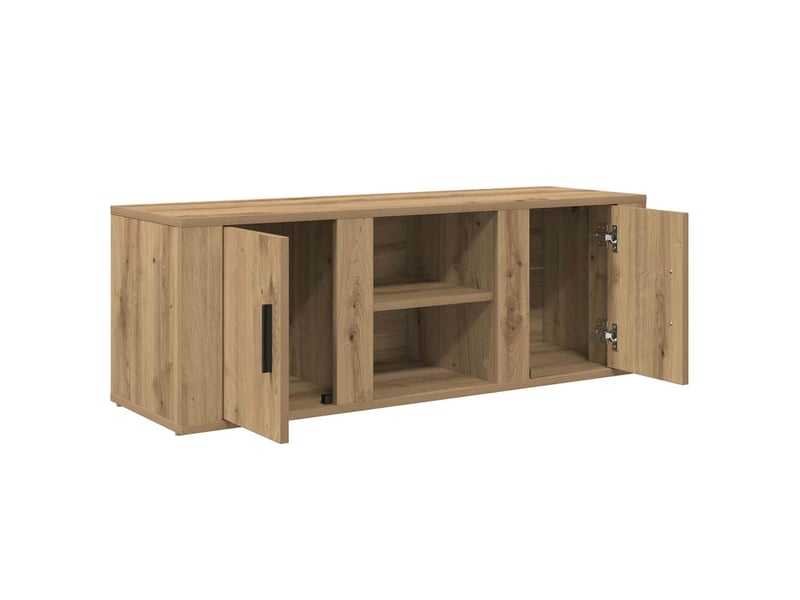 Meuble tv - banc tv - meuble de rangement 100 x 31,5 x 35 cm chêne artisanal bois d'ingénierie - Conforama E