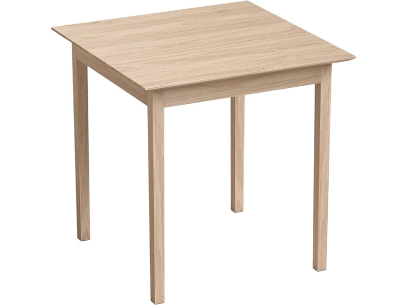  Table de salle à manger carrée pour 2 personnes avec patins antidérapants, style campagne, bois de pin, 75 × 75 × 76 cm  - Conforama A