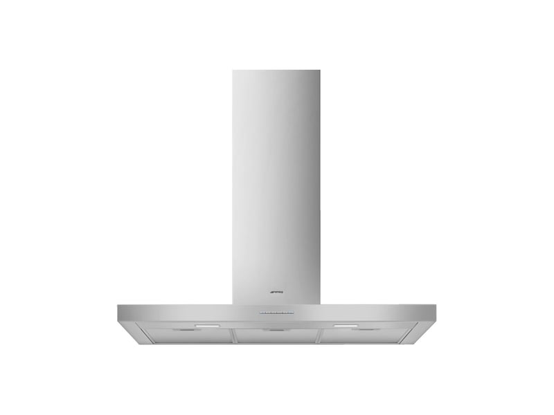  Hotte décorative murale cheminée 90 cm inox 4 vitesses avec mode intensif 4776682 - Conforama A