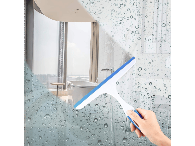  Essuie-glace de douche multi-usage, 24,5 cm, parfait pour portes de douche, vitres et miroirs de voiture  - Conforama D