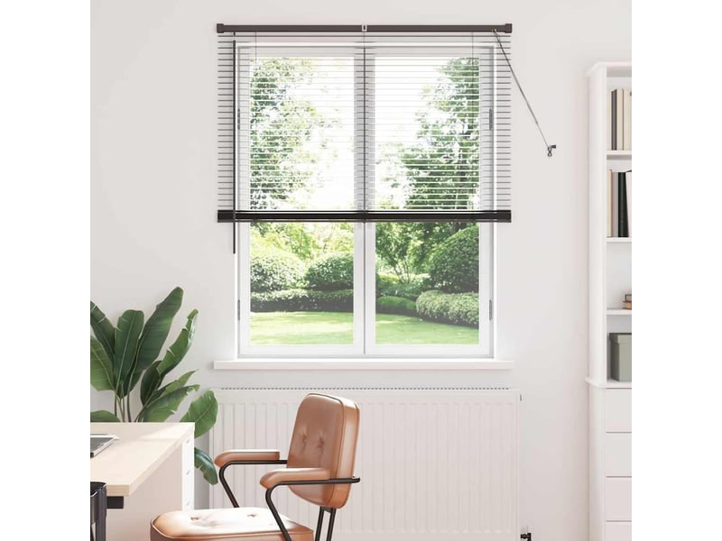  Store vénitien, store de fenêtre noir 175 x 115 cm 25 mm aluminium cf48118  - Conforama B