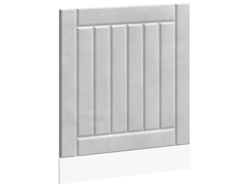 Panneau de lave-vaisselle gris béton bois d'ingénierie shl2557  - Conforama A