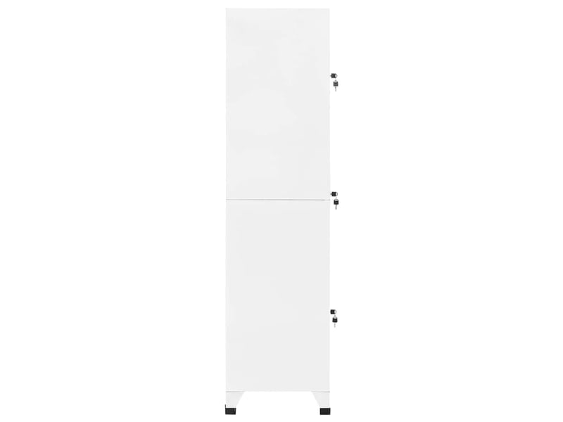  Armoire à casier, rangement de bureau blanc 38x45x180 cm acier shl1051  - Conforama D