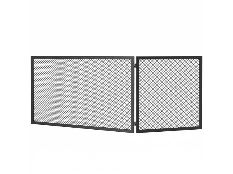 Pare-étincelles pliable en métal pour cheminée, 141 x 50 cm  - Conforama B