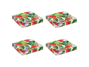 Lot de 4 coussins de siège, coussins d'assise vught 100 % polyester cf60697