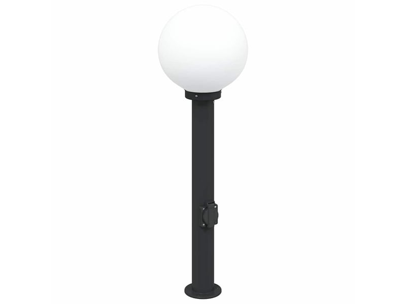 Lot de 3 borne lumineuse avec sortie 80 cm noir ip44 - Conforama D