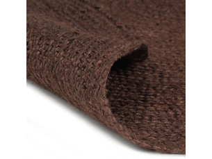 Tapis rond en jute tissé à la main marron 90 cm - comfortxl