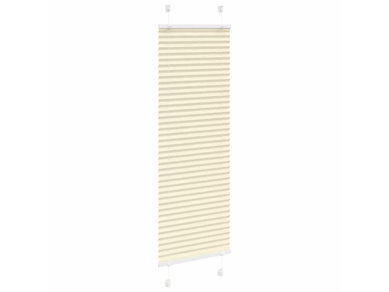  Store plissé, store de fenêtre crème 50x150 cm largeur du tissu 49,4 cm polyester cf46839  - Conforama C