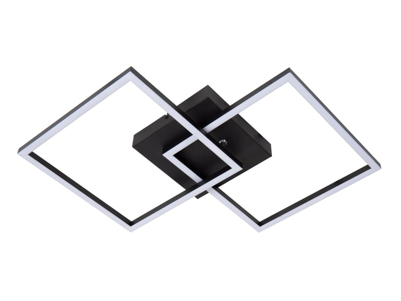 Plafonnier led cct 1x23w 2700k4000k 950 lm noir- lucide - arianne  - Conforama B