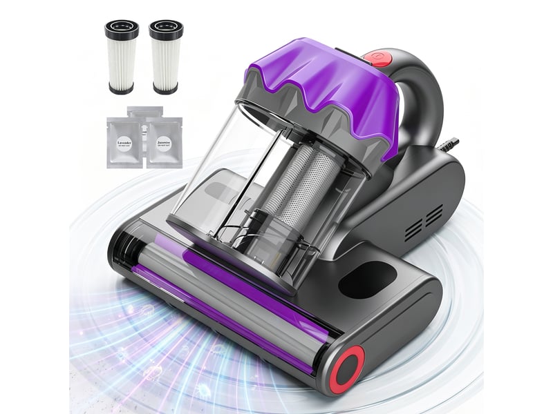  M2 aspirateur anti-acariens 550w 16kpa matelas uv-c stérilisation air chaud filtration hepa aromathérapie câble 5m M2 - Conforama A